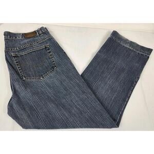 Chaps Denim Womens 12 Blue Jeans Med Wash Straight Leg 99.5 % Cotton